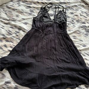 Free People Black Lace Dress
